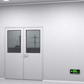 Half Glass Swing Door